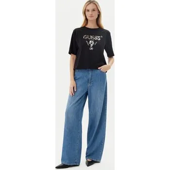 Pánské oblečení Guess T-Shirt V4YI06 I3Z14 Černá Relaxed Fit XL