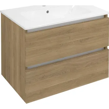 Koupelnový nábytek Sapho Ezara Umyvadlová skříňka 69,8x52x46cm, dub cuneo, EZ701-2525