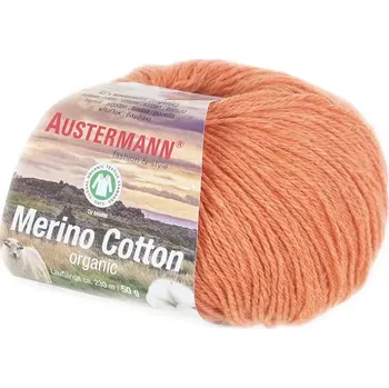 Příze Austermann Merino Cotton 8 (Organická příze Merino Cotton Orange)