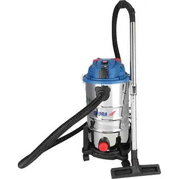 Průmyslový vysavač DEDRA vysavač průmyslový 1600W, 30l, zásuvka 2000W, oklep filtru, nerez nádoba DED6615