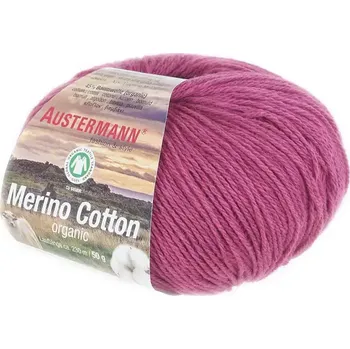 Příze Austermann Merino Cotton 7 Fuchsie (Organická příze Merino Cotton Fuchsie)