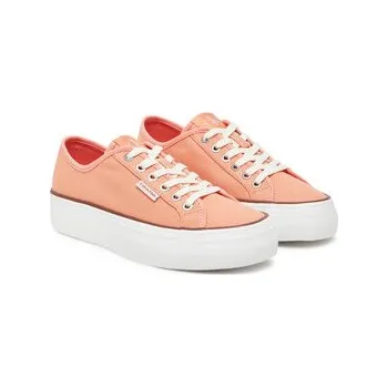 Pánská obuv Tenisky Calvin Klein Jeans Vulc Flatform Ctn Logo Tag YW0YW01838 Oranžová 38