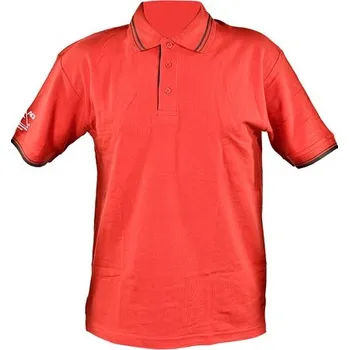 Pánské tričko Triko ACI červené s límcem 220 g Velikost: XXL