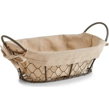 chlebník Košík na chléb, pečivo, ovoce COUNTRY STYLE, 26x17x9 cm, ZELLER