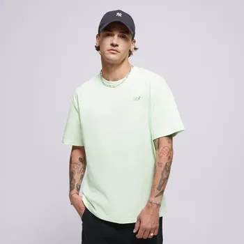 Pánské tričko New Balance Tričko Athletics Cotton Tričko Zelená L