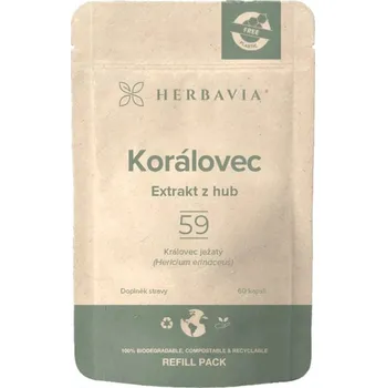 Speciální výživa Herbavia Korálovec Refill pack, 60 kapslí