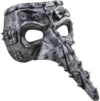 Karnevalový doplněk Maska s dlouhým nosem - steampunk