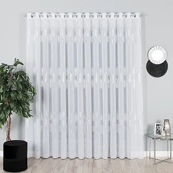 Kusová záclona Stříbrné palmy 250x300