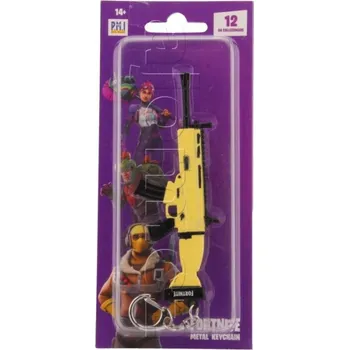 Figurka Kovová 3D klíčenka Fortnite Scar