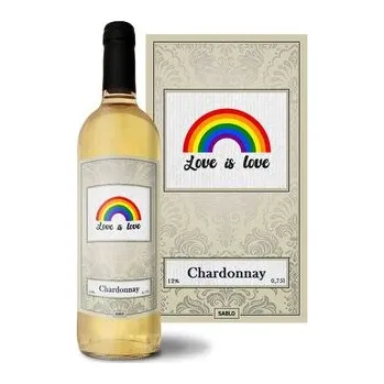 Víno Bílé víno Love is love 2: 0,75 l