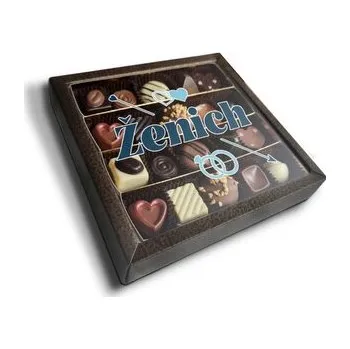 Bonboniéra Pralinky Ženich šíp: 20 ks pralinek