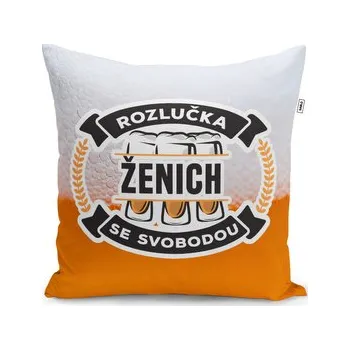 Polštář Rozlučka se svobodou ženicha: 40x40 cm