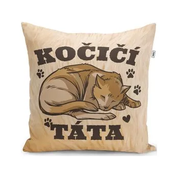 Polštář Kočičí táta: 40x40 cm