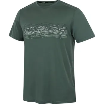 Pánské tričko Pánské triko MOOA Merino Lyolite Waves 150 Short Velikost: XL / Barva: zelená