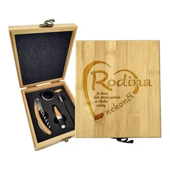 Víno Dárková sada na víno Rodina: 147×168×49 mm