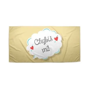 Sprchový závěs Ručník Chybíš mi: 50x100 cm