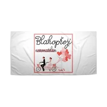 Ručník Blahopřeji novomanželům: 30x50 cm