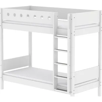 Postel Palanda s rovným krátkým žebříkem Flexa White Barevná úprava: 518 - bílá/červenofialová