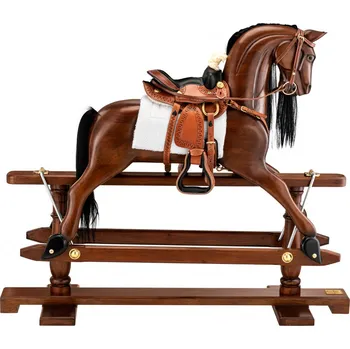 Houpací kůň BARRINGTON FURNITURE Western Luxusní houpací kůň Hnědý