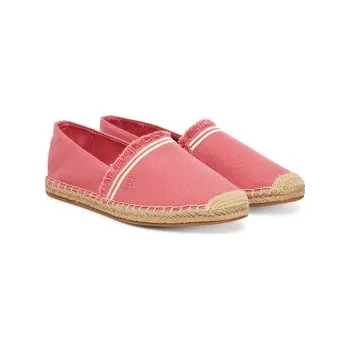 Dámské baleríny Espadrilky Tommy Hilfiger Fringe Canvas Closed Espadrille FW0FW08881 Růžová 36