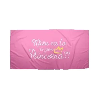 Sprchový závěs Ručník Můžu za to, že jsem princezna: 70x140 cm