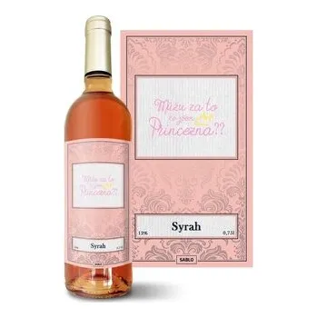 Víno Růžové víno Můžu za to, že jsem princezna: 0,75 l