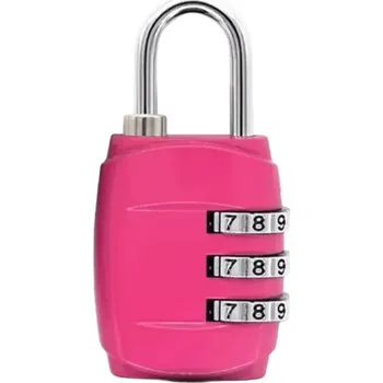 Visací zámek Gaira® Visací kódový zámek Z396, Barva růžová