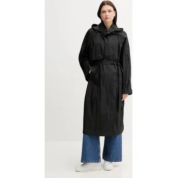 Dámský kabát Kabát Tommy Hilfiger dámský, černá barva, WW0WW46445 99X, vel. XL