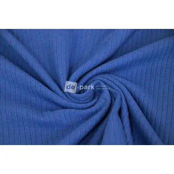 Žebrovaný úplet Mandy - královsky modrá