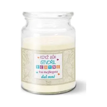 Svíčka Svíčka Když Bůh stvořil tchyně tu nejlepší dal mně: 500 g
