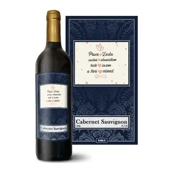 Víno Červené víno Pravá láska: 0,75 l