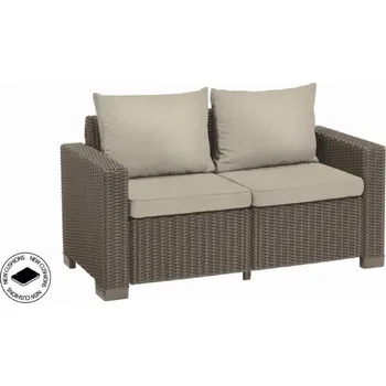 Zahradní sestava Zahradní nábytek Keter California dvousedadlová pohovka Cappuccino
