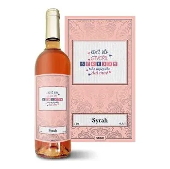 Víno Růžové víno Když Bůh stvořil strejdy: 0,75 l