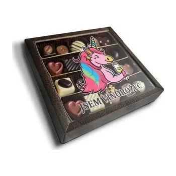 Bonboniéra Pralinky Jsem vínorožec: 20 ks pralinek