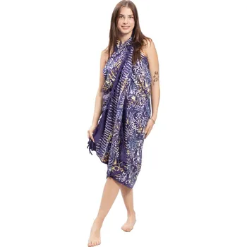 Šátek Sarong BALI BATIK fialový III.