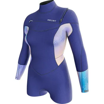 Neoprenový oblek Dámský neoprén 3/2 mm PROLIMIT Shorty Fire Free-X - Blue/Peach XS