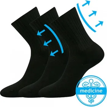 Dámské ponožky VoXX Boma Lonka Litex+ponožky Boma Diarten, ponožky Boma Diarten, Boma, 100599 Černá 29-30 (43-45)