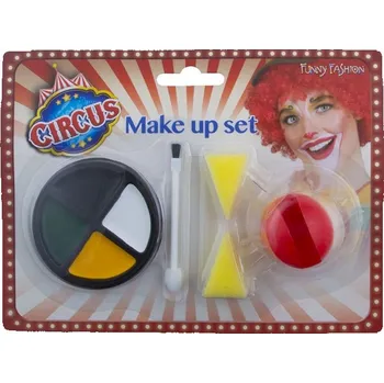 Karnevalový doplněk Červený nos a make up - klaun