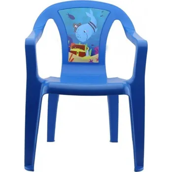 Dětsný nábytek Židlička plastová OCEAN dětská Progarden - modrá
