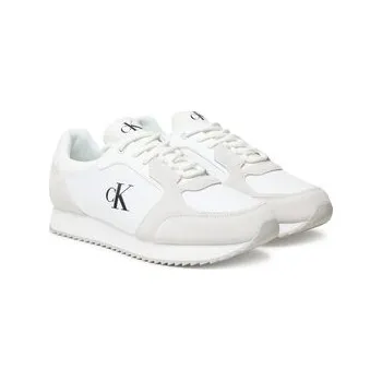Dámská obuv Calvin Klein Jeans Sneakersy Retro Runner Sock Lace Up Ny-Su YM0YM01326 Bílá 43