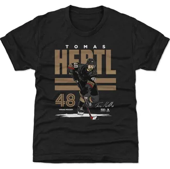 Chlapecké tričko Dětské tričko Vegas Golden Knights NHL Tomáš Hertl #48 Poster WHT 500 Level Velikost: XL (12 - 14 let)