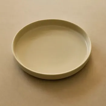 Sada nádobí Hübsch Amare polévkový talíř, písková barva, 22 cm