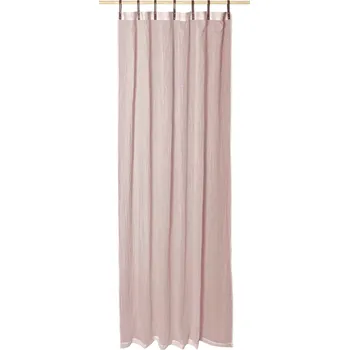 Závěs Závěs s poutky Evi, poloprůhledný, 245 × 135 cm, růžový 72013053