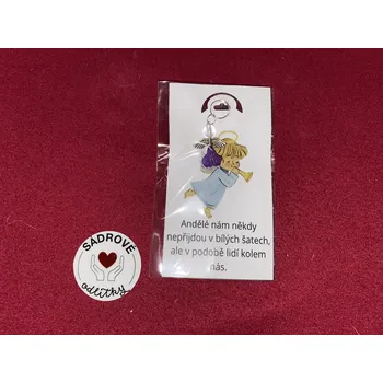 HandMade by VeJa Dárková karta - citát č.24 - Andělé nám někdy (B)