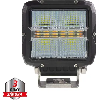 Přídavný světlomet LED světlo obdélníkové bílé/oranžové, 60W, 105x117mm, ECE R65