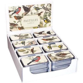 Pastilky v plechové dóze Nordic Birds