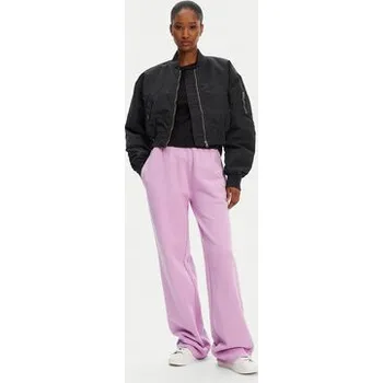Dámské kalhoty HUGO Teplákové kalhoty Nolasa_B 50545019 Růžová Loose Fit S