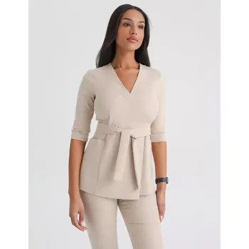 Zdravotnický oděv Zdravotnická halena se zavazováním Rosalie - NUDE 0