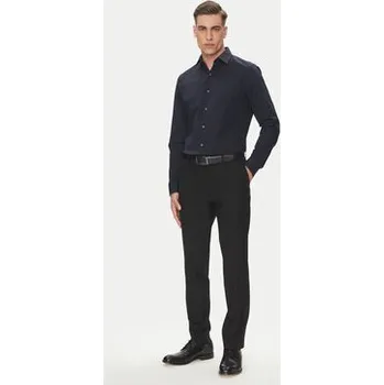Pánská móda Calvin Klein Košile Essential LV019EU000 Tmavomodrá Slim Fit 40
