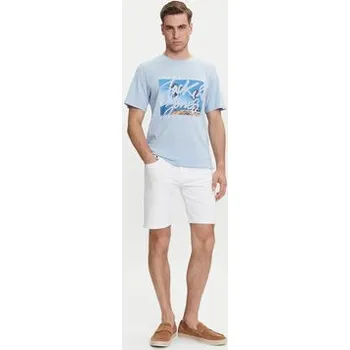 Pánské tričko Jack & Jones T-Shirt Colton 12268438 Světle modrá Standard Fit XL